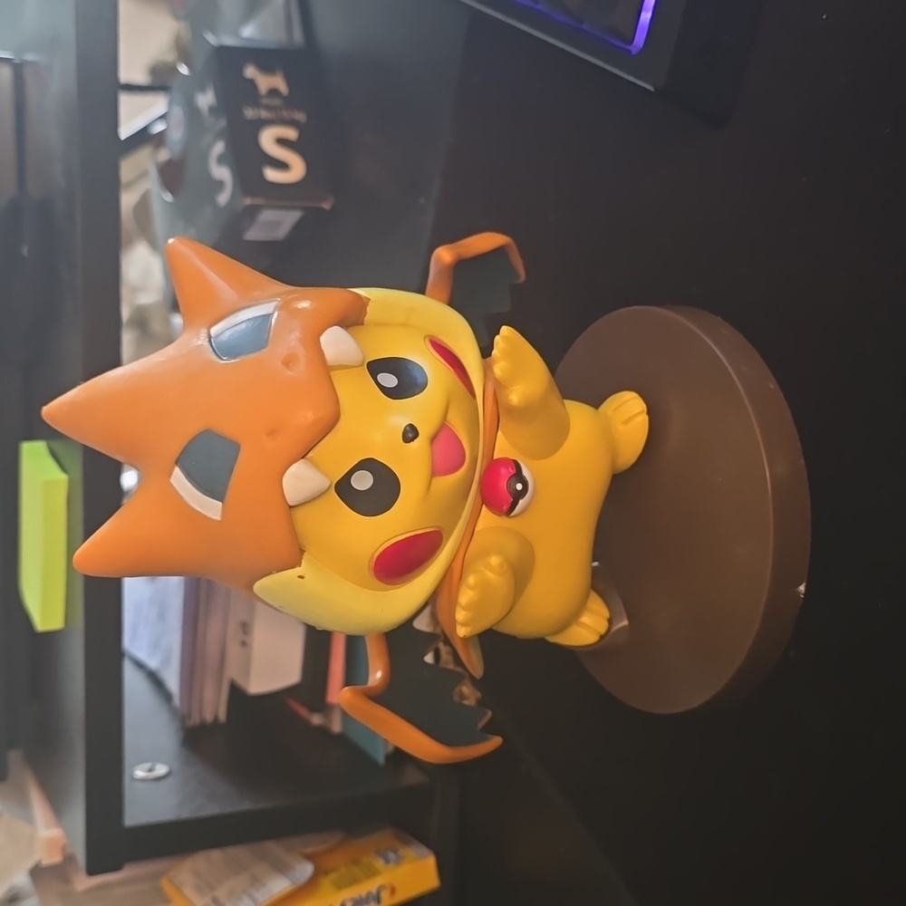 Pikachu in Charizard Costume Figurine